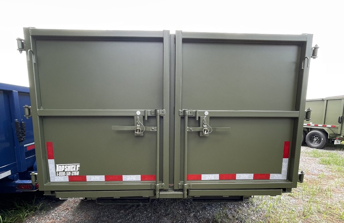 Camo Green Dump Trailer 7x14x4ft (3000 lbs included in base price)